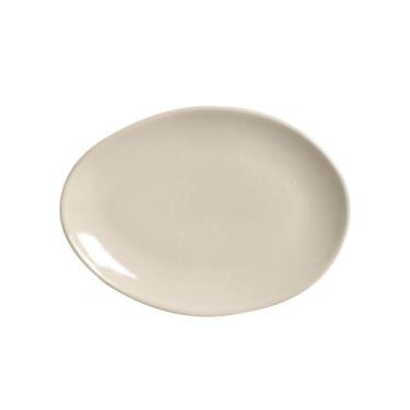 Imagem de Conjunto com 6 Pratos de Sobremesa Oval Orgânico Clay 22,5x16,5x2,5cm 