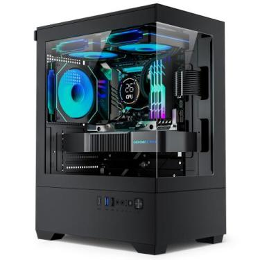 Imagem de Gabinete para PC LINEDEPOT M1 Micro ATX Gamer com 3 Ventoinhas ARGB e 