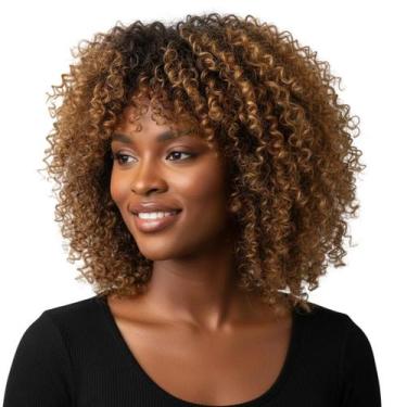 Imagem de Peruca Wig Maya Orgânica 33cm Chocolate/Mel Escuro - Black Beauty, 4/3