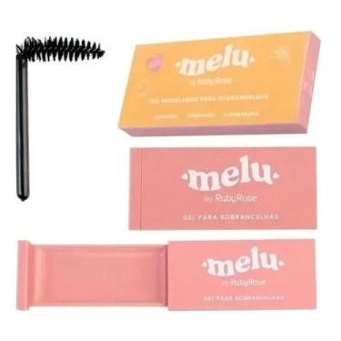 Imagem de Gel para sobrancelhas melu rrf518 alta fixação efeito natural - Ruby R