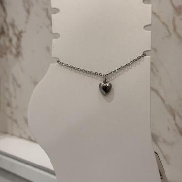 Imagem de Tornozeleira coração aço inox - Nova Topázio