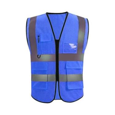 Imagem de Roupa Protetora Refletiva Com Múltiplos Bolsos, Jaqueta De Alta Visibi