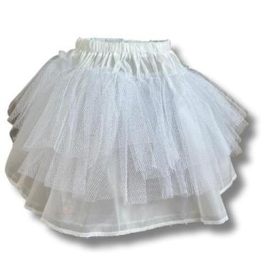 Imagem de Saia De Tule Armação Saiote Infantil Vestido Unico 3 A 10 - Bento E Ma