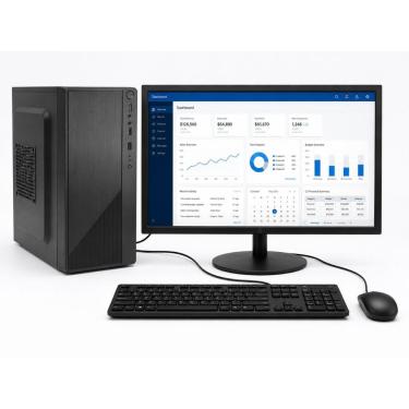 Imagem de Computador Desktop Completo Intel Core I5 650 4GB SSD 120GB com Monitor 15 Teclado e Mouse