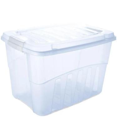 Imagem de Caixa Organizadora em Plastico Transparente Gran Box 56L - Plasutil
