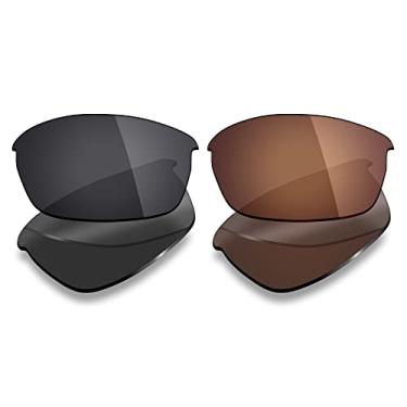 Imagem de Mryok 2 pares de lentes polarizadas de substituição para óculos de sol Oakley Flak Jacket – Opções