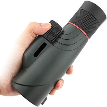 Imagem de Telescópio monocular compacto com zoom monocular com lentes monoculares 10-20x50 IPX7 à prova d'água Bak4 Prism FMC para adultos e crianças Observação de pássaros em caminhadas, verde