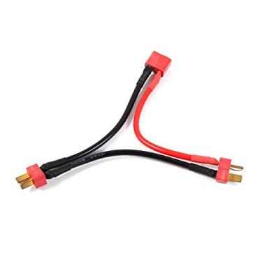 Imagem de T plugue fêmea para conector macho, plugue T cabo conector portátil 14AWG para modelo de brinquedo