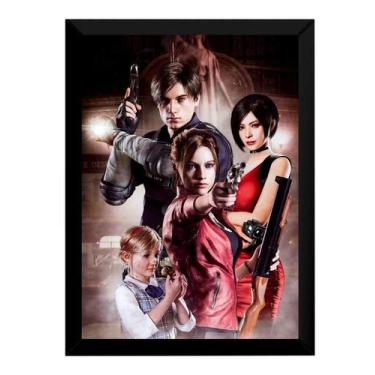 Imagem de Quadro Resident Evil Game Arte Poster Moldurado
