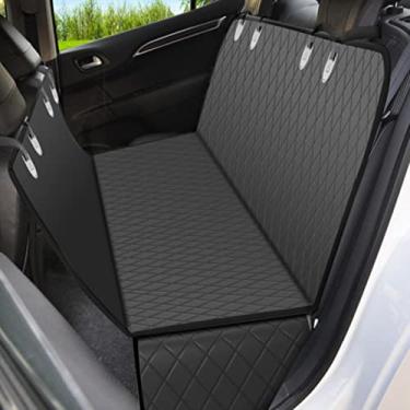 Imagem de Capa de assento de carro para cachorro para banco traseiro impermeável antiderrapante capa de assento de carro para caminhão e SUV protetor de assento traseiro