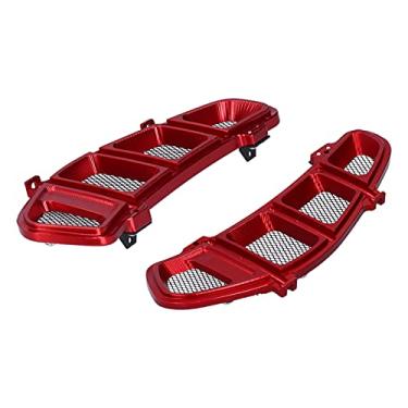 Imagem de Tampa moldura grade do radiador motocicleta esquerda direita vermelha apto para GTS 250/300 2013-2020