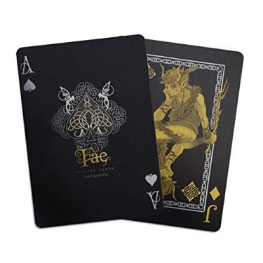 Imagem de Creatures of The FAE Playing Cards by Gent Supply - Black, Gold & Silver Edition