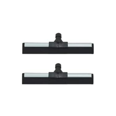 Imagem de Kit 2 Rodos de Metal 30cm EVA Duplo Reforçado Sem Cabo – Alta Resistência e Eficiência para Limpeza Doméstica e Profissional de Pisos Molhados, Banheiros, Cozinhas, Azulejos e Áreas Externas