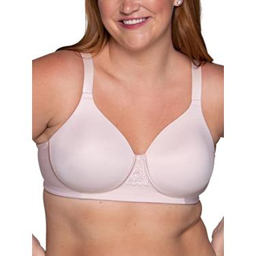 Imagem de Vanity Fair Sutiã feminino completo de beleza nas costas, tecido elástico em 4 vias, bojos levemente forrados até H, Sem aro - Quartzo, 44DD