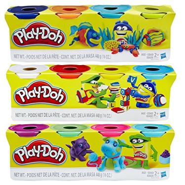 Imagem de Play-Doh 4-Pack of Colors, 3-Packs (12 Cans Total)