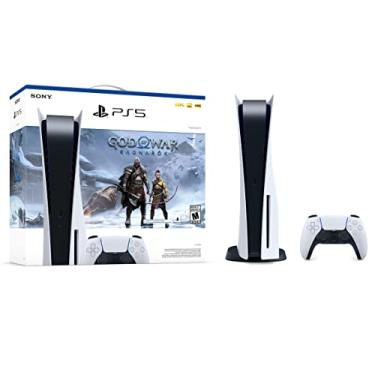 Imagem de Play-Station 5 PS-5 Disc Version Gaming Console God of War Ragnarok Bundle with 4K UHD Blu-ray Player + 1 Controller - up to 120fps for Compatible Games, Support for 120Hz Output on 4K Displays