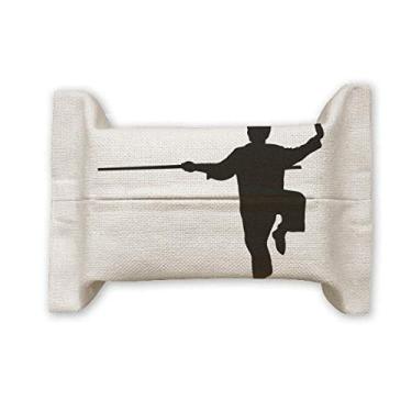 Imagem de China Shaolin Bastão chinês arte marcial suporte de capa de papel de tecido de algodão saco de linho