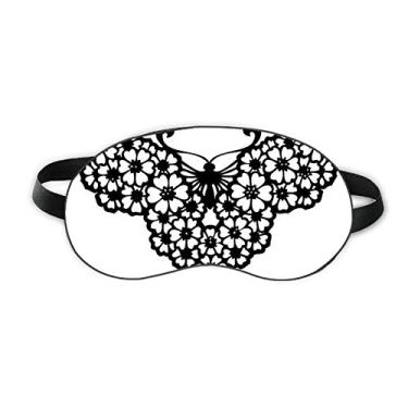 Imagem de Capa para sombra noturna macia com asas florais para dormir e olhos de borboleta