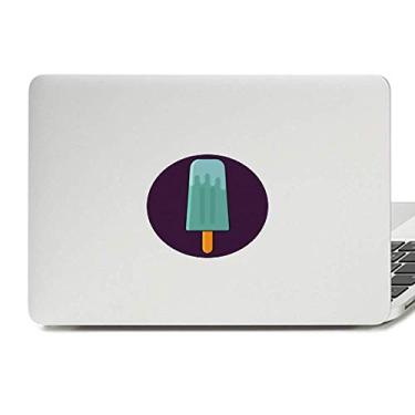 Imagem de Adesivo de notebook com emblema de vinil com picolé verde azul e sorvete doce