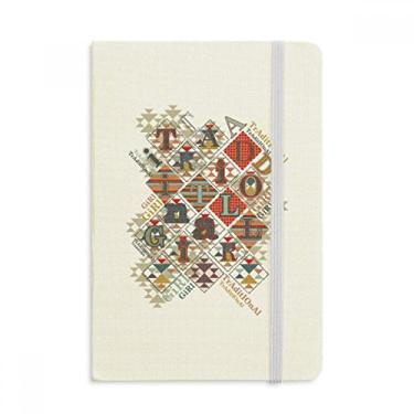 Imagem de Talheres para jogos de baralho com estampa de fichas, caderno oficial de tecido rígido clássico diário