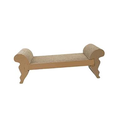 Imagem de Baoblaze Arranhador de gato sofá almofada de arranhar gato estilo retrô tapete arranhador de gato garra de moagem placa de arranhar ondulado gato para gatos de