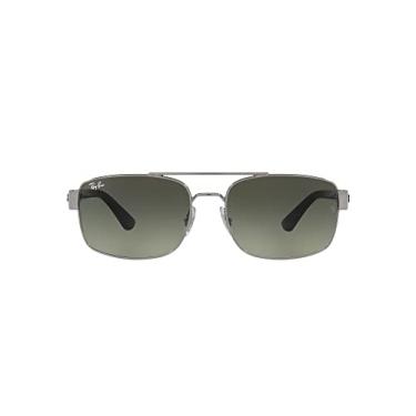Imagem de Ray-Ban Óculos de sol quadrados masculinos RB3687, Cinza/cinza dégradé, 61 mm
