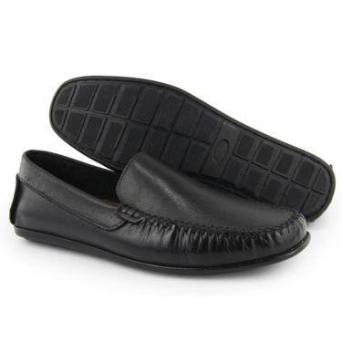 Imagem de Mocassim Masculino Couro Casual Confortável Clássico