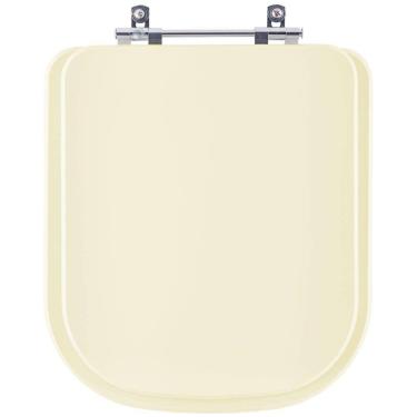 Imagem de Assento Sanitario Quadra Creme (Bege Claro) para Vaso Deca