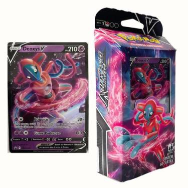 Kit Box Pokemon Deoxys Vmax Vastro V E Deck Deoxys V em Promoção na  Americanas