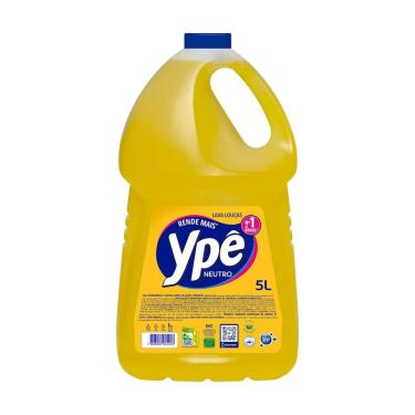 Imagem de Detergente Lava-louças Líquido Neutro Galão 5L Atacado Rende Mais Amarelo - Ypê 