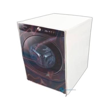 Imagem de CAPA PARA LAVA E SECA SAMSUNG 18kg WD18T SMART TRANSPARENTE (BRANCO)