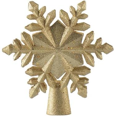 Imagem de Árvore de natal topper estrela iluminada com led rotativo floco de neve luzes do projetor decoração da árvore de natal lâmpada de projeção/58