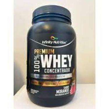 Imagem de Whey Premium 100% Concentrado 900 G. Morango - Infinity Nutrition