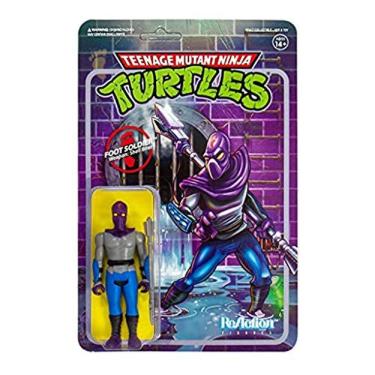 Imagem de Figura de ação Super7 Foot Soldier Tartarugas Ninja Adolescentes com Reação - TMNT