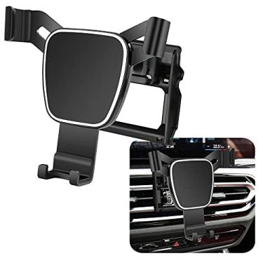 Imagem de LUNQIN Suporte de telefone de carro para BMW Série 3 2023 330i 330e M340i i4 M50 xDrive Acessórios automotivos suporte de navegação decoração interior suporte para celular móvel