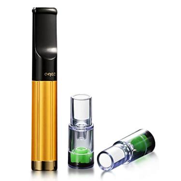 Imagem de ZOBO Porta-cigarro com cartucho de filtro substituível, adequado para cigarros de tamanho regular e fino (com 1 bocal extra e 3 cartuchos de filtro substituíveis) (dourado)