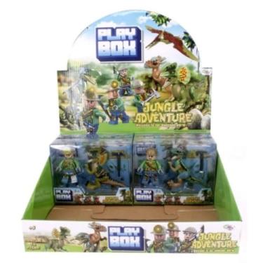 Imagem de Power Toys YUGEN - Kit de Blocos Montáveis de Aventura com Dinossauro