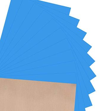 Imagem de JANDJPACKAGING Camiseta Baby Blue Vinil de transferência de calor HTV – 10 folhas fáceis de remover o ferro em vinil para Silhouette Cameo, Cricut, All Craft Cutters