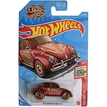Imagem de Hot Wheels Volkswagen Beetle, [red] 96/250 Holiday Racers 4/5