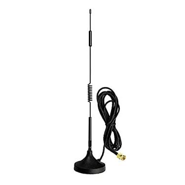 Imagem de CORONIR Antena SMA 12DBi 4G LTE CPRS GSM 3G 2.4G WCDMA Omnidirecional com Base Magnética, Cabo de Extensão 3 Metros para Roteador WiFi, Banda Larga Móvel, Amplificador de Sinal