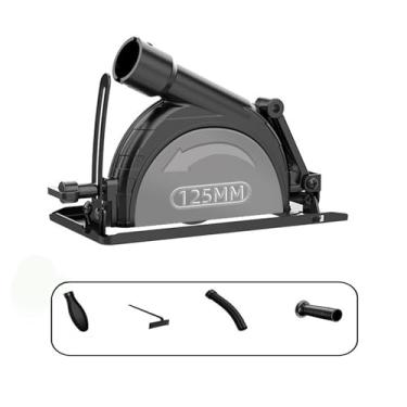 Imagem de Suporte de esmerilhadeira angular (furo 42 mm/1,65 polegadas), conversor de moedor de ângulo manual ajustável para suporte de corte, máquina de corte profissional, ferramenta de mesa para marcenaria