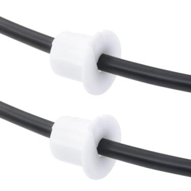 Imagem de CATOSUM Bucha de parede premium de 1,9 cm para cabo Ethernet Starlink Dishy, ilhós de passagem durável para furos de parede de 1,9 cm e linhas de móveis