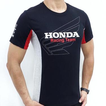 Imagem de Camiseta Masculina Honda Moto GP Preta - 260-Masculino