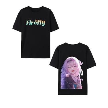 Imagem de Honkai: Camiseta Star Rail, Firefly Tee, Firefly Graphic T-Shirt Honkai: Star Rail Fan Made Shirt para mulheres e homens, E-Firefly, G