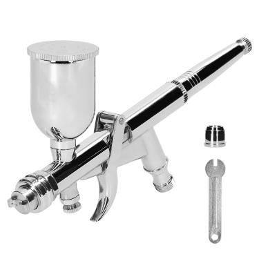 Imagem de CIADAZ Kit de aerógrafo t217a, conjunto de escova de ar de 0.5mm com copos de fluidos de pintura de 15cc para modelo de carro, pintura diy, maquiagem, arte de unha, design de decoração de bolo