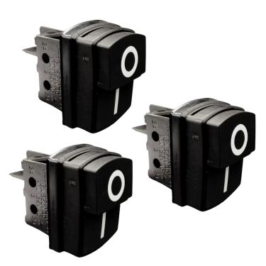 Imagem de Kit com 3un de Botão Interruptor Liga Desliga Compatível com Lavajato Schulz Hidro LAV 1350W