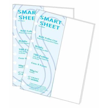 Imagem de Kit 2 Refil Caderno Inteligente 90G 100 Folhas Liso Medio