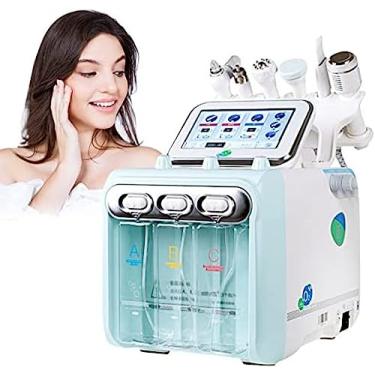 Imagem de Máquina facial da beleza do oxigênio do hidrogênio, profissional 6 em 1 máquina multifuncional da limpeza da cara do vácuo rejuvenescimento da pele dispositivo pequeno da bolha