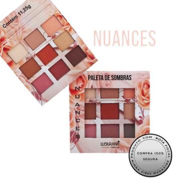 Imagem de Paleta De Sombras 9 Cores Nuances Ludurana