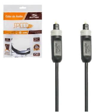 Imagem de Cabo de Audio Optico Speed 1,8m Sumay